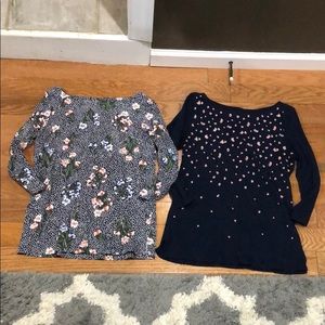 Lot of 2 LOFT blouses